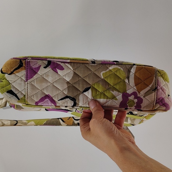 Vera Bradley Portobello Road Print Shoulder Bag Front Pockets Zip Top Retired - Picture 5 of 9